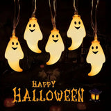 3M 20LED Ghost Halloween String Lights Battery-Powered