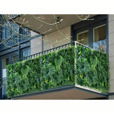 1pc PVC Faux Greenery Mat Artificial Green Grass Wall Panel