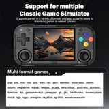 NNEOBA Handheld Retro Gaming Console with 2.8'' IPS Screen – Crystal Black