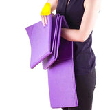 NNEOBA Folding PVC Yoga Mat for Fitness and Pilates