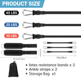 NNEOBA Ankle Resistance Bands Set for Leg and Butt Training