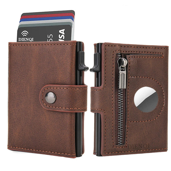 NNEOBA Anti-Theft RFID Wallet with Holder for Men (Brown)