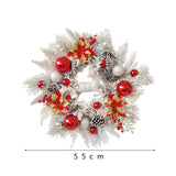 NNEOBA Christmas Elk Wreath Hanging Front Door Decoration