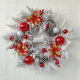 NNEOBA Christmas Elk Wreath Hanging Front Door Decoration