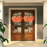 NNEOBA Christmas Pumpkin Wreath Harvest Door Decor