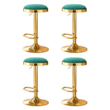 NNEDSZ 4x Artiss Bar Stools Kitchen Dining Chairs Velvet Padded Stool Green