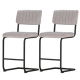 NNEDSZ Artiss 2x Bar Stools Velvet Chairs