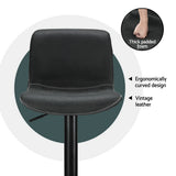 NNEDSZ Artiss 4x Bar Stools Kitchen Swivel Gas Lift Chairs Black