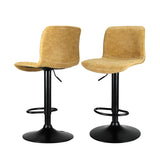 NNEDSZ Artiss 2x Bar Stools Kitchen Swivel Bar Stool Gas Lift Chairs Barstools Brown