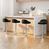 NNEDSZ Artiss 4x Bar Stools PU Leather Gas Lift Black