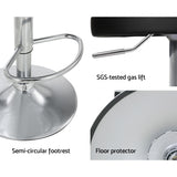 NNEDSZ Artiss 4x Bar Stools PU Leather Gas Lift Black