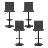 NNEDSZ Artiss 4x Bar Stools Gas Lift Vintage Leather Grey