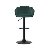 NNEDSZ Artiss 4x Bar Stools Gas Lift Velvet Green