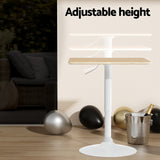NNEDSZ Bar Table Swivel Base Gas Lift Counter Dining Table 60CM Square Pine