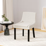 NNEDSZ Artiss Dining Chairs Set of 2 Corduroy Wooden Beige