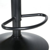 NNEDSZ 2x Bar Stools Padded Seat Gas Lift Black