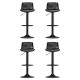 NNEDSZ Artiss 4x Bar Stools Padded Seat Gas Lift Black