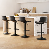 NNEDSZ Artiss 4x Bar Stools Padded Seat Gas Lift Black