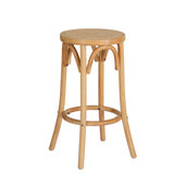NNEDSZ Artiss Bar Stool Rattan Seat Wooden