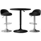 NNEDSZ Artiss Bar Table and Stools Set Dining Desk Kitchen Chairs Cafe Pub