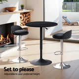 NNEDSZ Artiss Bar Table and Stools Set Dining Desk Kitchen Chairs Cafe Pub