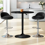 NNEDSZ Artiss Bar Table and Stools Set Dining Desk Kitchen Chairs Cafe Pub