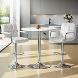 NNEDSZ Artiss Bar Table and Stools Set Dining Desk Kitchen Chairs Cafe Pub