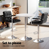 NNEDSZ Artiss Bar Table and Stools Set Dining Desk Kitchen Chairs Cafe Pub