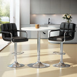 NNEDSZ Artiss Bar Table and Stools Set Dining Desk Kitchen Chairs Cafe Pub