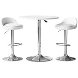 NNEDSZ Artiss Bar Table and Stools Set Dining Desk Kitchen Chairs Cafe Pub