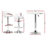 NNEDSZ Artiss Bar Table and Stools Set Dining Desk Kitchen Chairs Cafe Pub