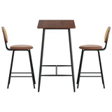 NNEDSZ Artiss Bar Table Stools Set Dining Desk Industrial Kitchen Chairs Cafe Pub
