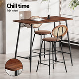 NNEDSZ Artiss Bar Table Stools Set Dining Desk Industrial Kitchen Chairs Cafe Pub