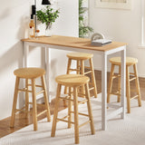 NNEDSZ Artiss Bar Table and Stools Set Dining Desk Kitchen Chairs Cafe Pub