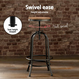 NNEDSZ Artiss Bar Table Stools Set Dining Desk Industrial Kitchen Chairs Cafe Pub