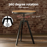 NNEDSZ Artiss Bar Table Stools Set Dining Desk Industrial Kitchen Chairs Cafe Pub