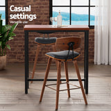 NNEDSZ Artiss Bar Table and Stools Set Dining Desk Kitchen Chairs Cafe Pub