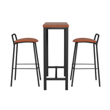 NNEDSZ Artiss Bar Table and Stools Set Dining Desk Kitchen Chairs Cafe Pub
