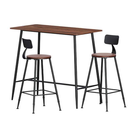 NNEDSZ Artiss Bar Table and Stools Set Dining Desk Kitchen Chairs Cafe Pub