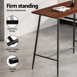 NNEDSZ Artiss Bar Table and Stools Set Dining Desk Kitchen Chairs Cafe Pub