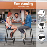 NNEDSZ Artiss Bar Table and Stools Set Dining Desk Kitchen Chairs Cafe Pub