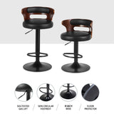 NNEDSZ Artiss 4x Bar Stools Gas Lift Faux Leather