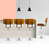 NNEDSZ Artiss 4x Bar Stools Gas Lift Leather White