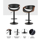 NNEDSZ Artiss Bar Stools Gas Lift Leather w/Armrest