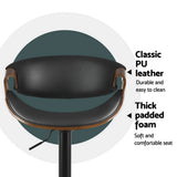 NNEDSZ Artiss 4x Bar Stools Gas Lift Leather w/Armrest