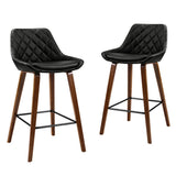 NNEDSZ Artiss 4x Bar Stools PU Seat Wooden
