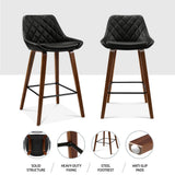 NNEDSZ Artiss 4x Bar Stools PU Seat Wooden