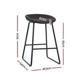 NNEDSZ 2x Bar Stools Kitchen Dining Chairs Counter Stool PU Leather Metal