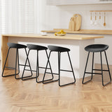 NNEDSZ Artiss 4x Bar Stools Kitchen Dining Chairs Counter Stool PU Leather Metal