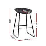 NNEDSZ Artiss 4x Bar Stools Kitchen Dining Chairs Counter Stool PU Leather Metal